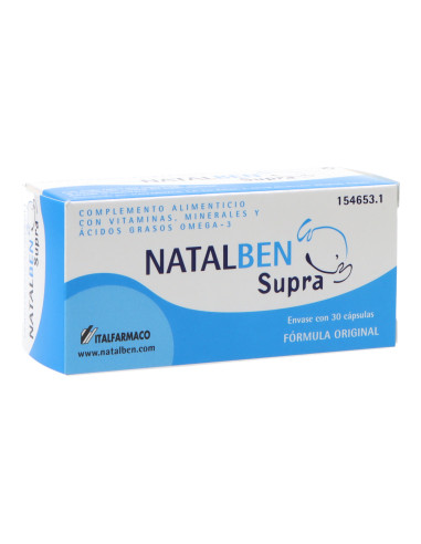 NATALBEN SUPRA 30 CAPSULAS | Farmacia