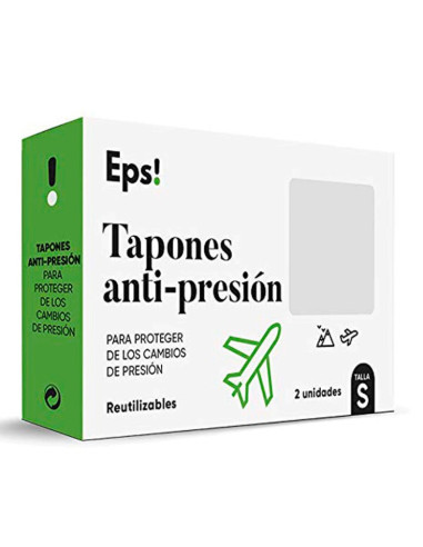 TAPONES ANTIPRESION  EPS! 2 UNIDADES TALLA S
