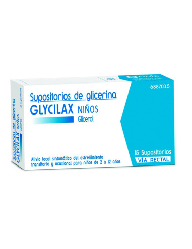 SUPOSITORIOS GLICERINA GLYCILAX INFANTIL 1.44 G 12 SUPOSITORIOS