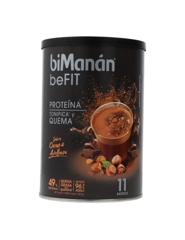 Bimanan Befit Proteina Batido Cacao & Avellana 11 Batidos 330 g