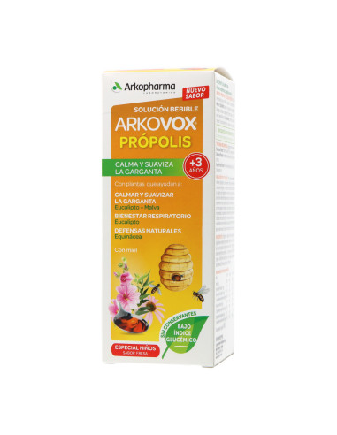 Arkovox Propolis Solucion Bebible 140 ml Sabor Fresa