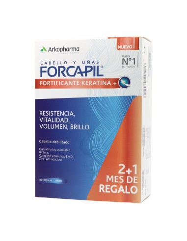 FORCAPIL FORTIFICANTE QUERATINA+ 180 CÁPSULAS PROMO