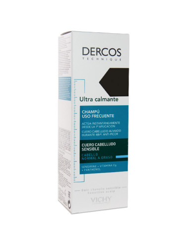 DERCOS SOOTHING SHAMPOO FOR OILY HAIR 200 ML