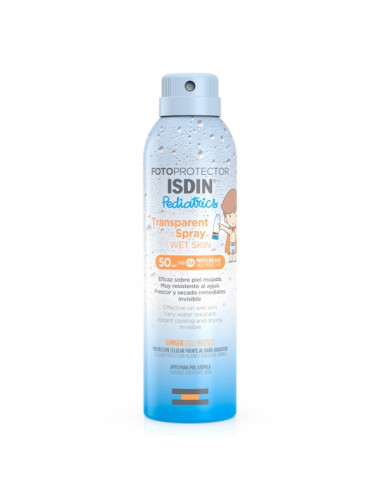 Isdin Pediatrics Wet Skin Transparent Spray Spf50 250 ml