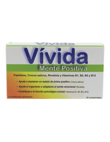 VIVIDA MENTE POSITIVA 30 COMPRIMIDOS