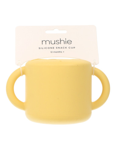 MUSHIE SILICONE SNACK CUP PALE DAFFODIL 12M+