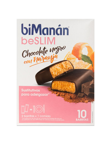 BIMANAN BESLIM BARS CHOCOLATE AND ORANGE 10 BARS