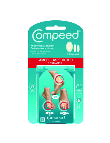 COMPEED BLISTERS HYDROCOLLOID 5 PLASTERS