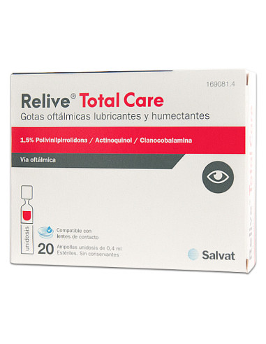 RELIVE TOTAL CARE EYE DROPS 20 SINGLE DOSE