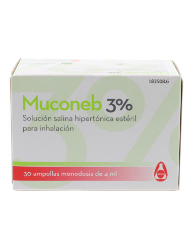 MUCONEB 3% SOLUÇÃO SALINA 30X4 ML