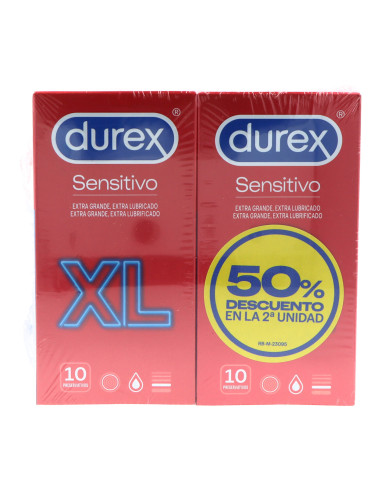 DUREX SENSITIVO XL 2X10 UNITS PROMO