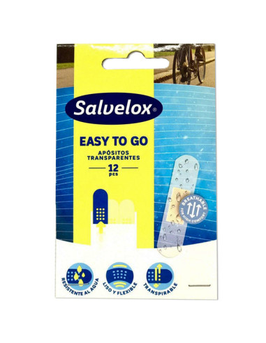 SALVELOX EASY TO GO TRANSPARENT PLASTERS 12 UNITS