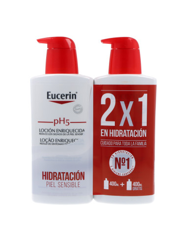 EUCERIN PH5 ENRICHED LOTION 2X400 ML PROMO