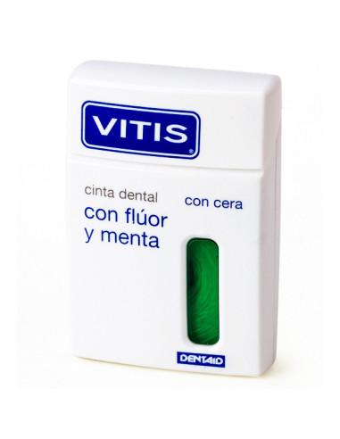 VITIS DENTAL FLOSS WITH FLOURIDE AND MINT 50M