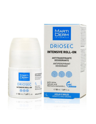 MARTIDERM DRIOSEC ROLL-ON UNDERARMS/GROINS 50ML