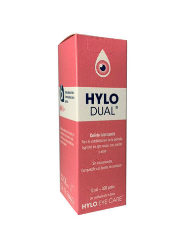 HYLO-DUAL COLÍRIO LUBRIFICANTE 10 ML