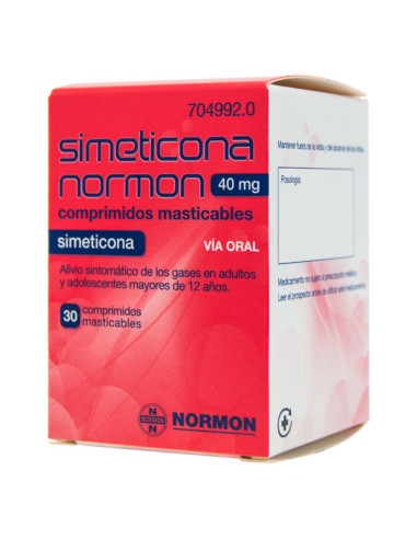 SIMETICONA NORMON 40 MG 30 COMPRIMIDOS MASTICABLES