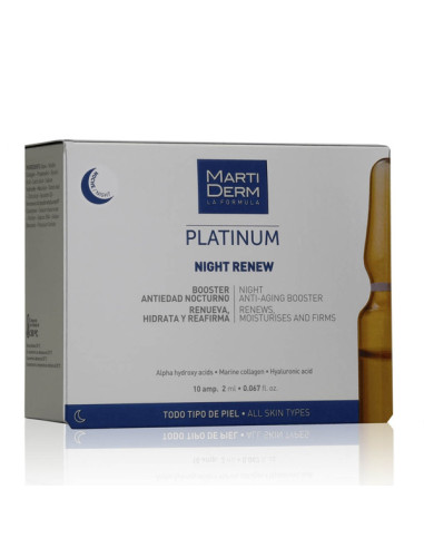 MARTIDERM PLATINUM NIGHT RENEW 10 AMPULLEN