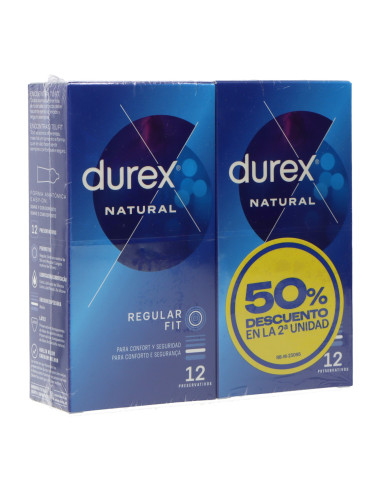 DUREX PRESERVATIVOS NATURAL CLASSIC 2X12 UDS PROMO
