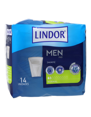 Lindor Premium Men Pad 2 Gotas 14 Uds