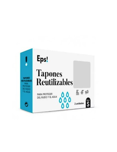 TAPONES DE SILICONA REUTILIZABLES EPS! 2 UNIDADES TALLA S
