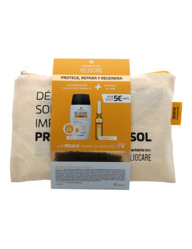 HELIOCARE 360 MINERAL FLUID 50 ML + ENDOCARE RADIANCE C OIL-FREE 10 AMPULLEN 2 ML + BEAUTY TASCHE PROMO