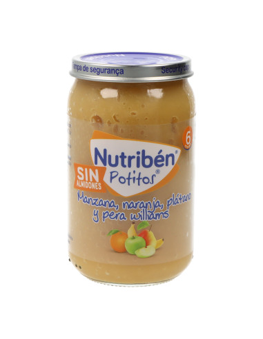 Nutriben Potitos Manzana, Naranja, Platano Y Pera Williams 235 g