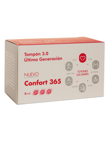 CONFORT TAMPONS 365 3 UNITS
