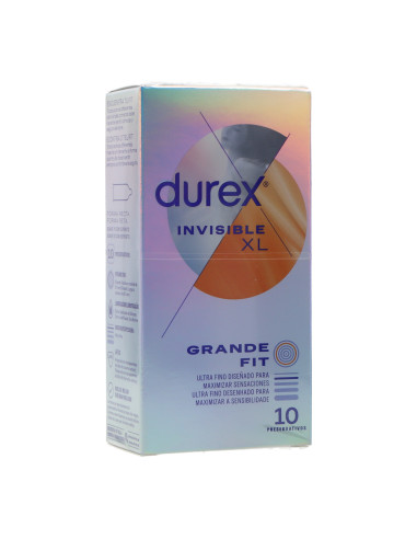 DUREX INVISIBLE XL CONDOMS 10 UNITS