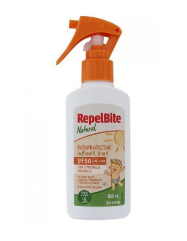 Repelbite Natural Children's Photoprotector Spf 50 100 ml
