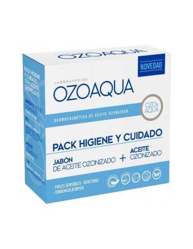 Ozoaqua Pack Higiene Y Cuidado Aceite Ozonizado  15 ml + Jabon De Aceite Ozon 100 g Promo
