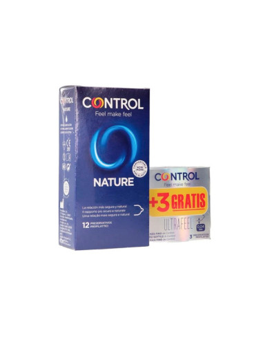 Control Preservativos Nature 12 Uds + Finissimo 3 Uds Finissimo Promo
