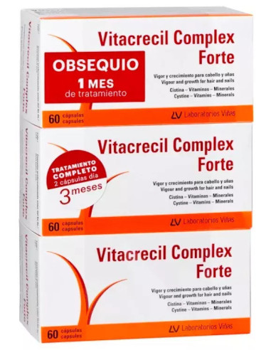 Vitacrecil Complex Forte 2x60 Caps + 60 Caps Regalo Promo
