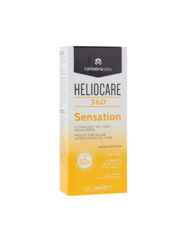 Heliocare 360º Sensation Protector Solar Ultraligero Oil-free 1 Envase 50 ml