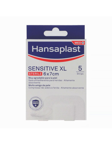 Hansaplast Sensitive Xl Aposito Esteril 7 Cm X 6 Cm 5 Uds