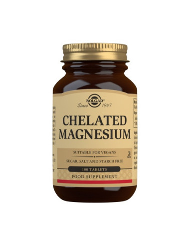 CHELATED MAGNESIUM 100 TABLETS SOLGAR