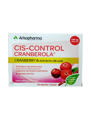 ARKOPHARMA CRANBEROLA CIS-CONTROL 120 CAPSULES