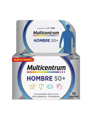 MULTICENTRUM HOMEM 50+ 30 COMPRIMIDOS
