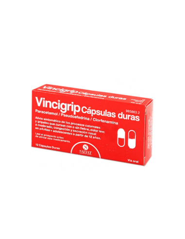 VINCIGRIP 12 CAPSULAS- Farmacia Campoamor
