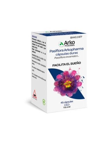 ARKOCAPSULAS PASIFLORA 300 MG 50 CAPSULAS- Farmacia Campoamor