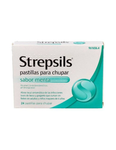 STREPSILS 24 PASTILLAS  MENTA- Farmacia Campoamor