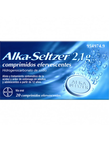 ALKA-SELTZER 21 G 20 COMPRIMIDOS EFERVESCENTES- Farmacia Campoamor