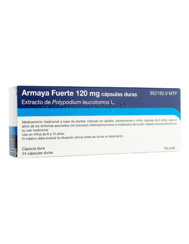 ARMAYA FUERTE 120 MG 24 CAPSULAS- Farmacia Campoamor