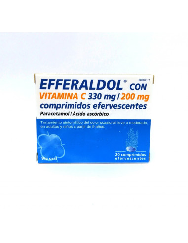 EFFERALGAN VITAMINA C 20 COMPRIMIDOS EFERVESCENT- Farmacia Campoamor