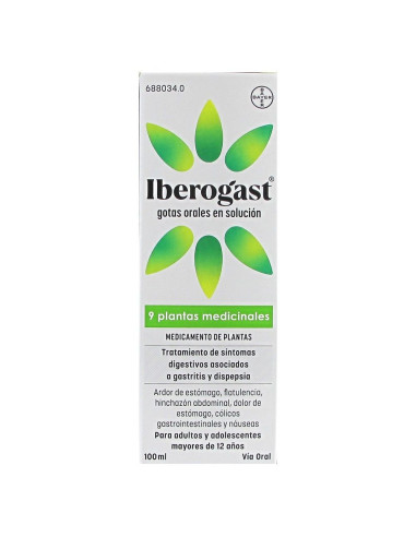 IBEROGAST GOTAS ORALES SOLUCION 100 ML- Farmacia Campoamor