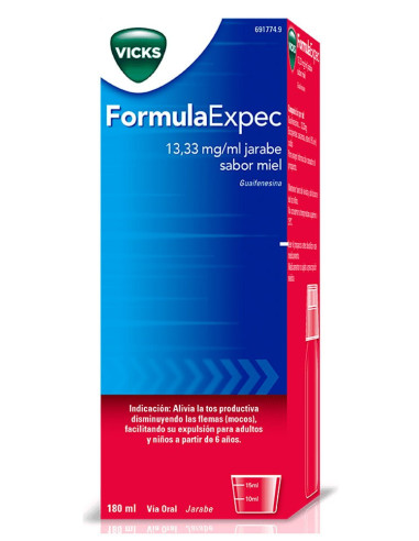 FORMULAEXPEC 13.33 MG/ML JARABE 180 ML MIEL