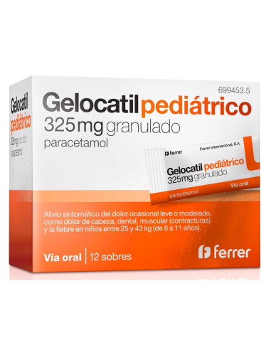 GELOCATIL 325 MG 12 SOBRES GRANULADO- Farmacia Campoamor