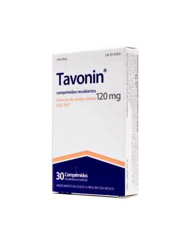 TAVONIN 120 MG 30 COMPRIMIDOS RECUBIERTOS- Farmacia Campoamor