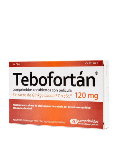 TEBOFORTAN 120 MG 30 COMPRIMIDOS RECUBIERTOS- Farmacia Campoamor