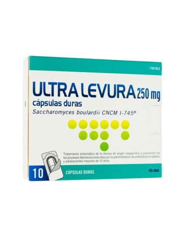 ULTRA-LEVURA 250 MG 10 CAPS- Farmacia Campoamor